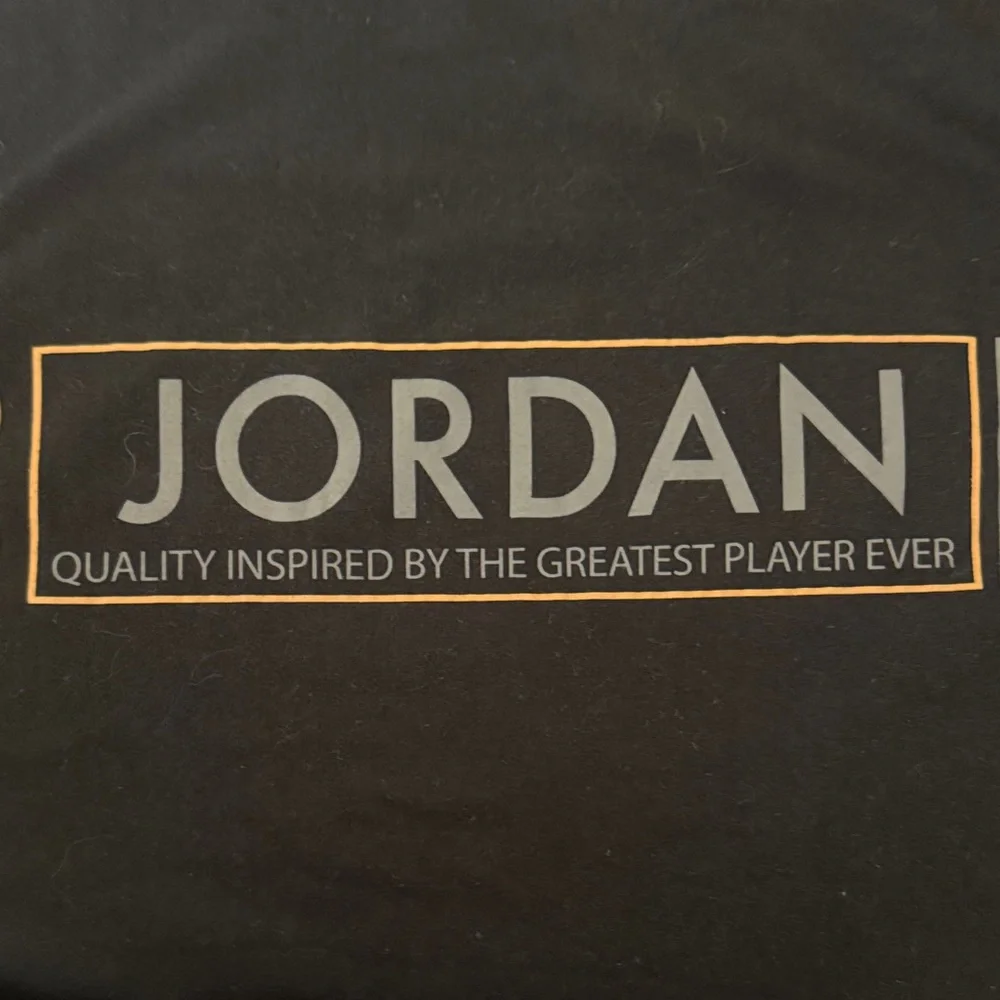 Jordan‎ Black Tee with Gold Accents